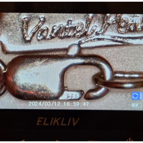 Vintage Sterling Silver Vantel Pearls Star & Blue Pearl Necklace 18" - Picture 3 of 5